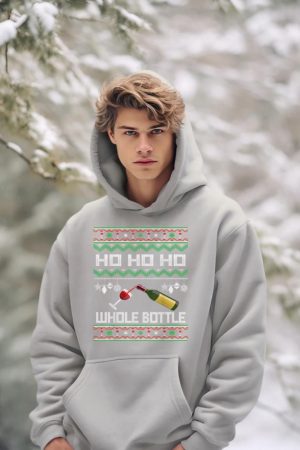 Wine Ugly Christmas Sweater Funny Alcohol Xmas Sweater Gift Hoodie