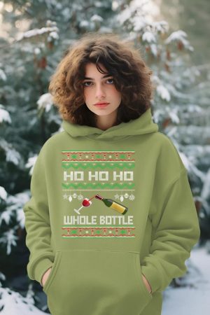 Wine Ugly Christmas Sweater Funny Alcohol Xmas Sweater Gift Hoodie