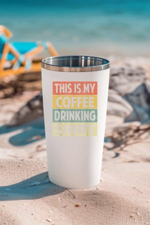 Funny This is My Coffee Drinking Shirt Cute Caffeine Lover Tumbler