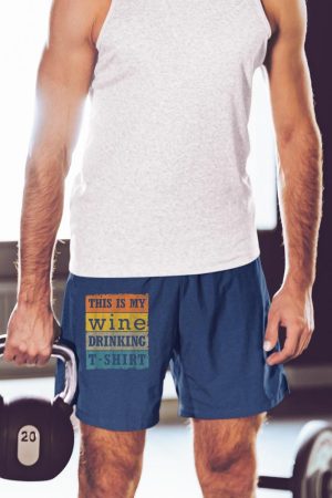 This Is My Wine Drinking T-Shirt Vintage Retro Wine Lover Short