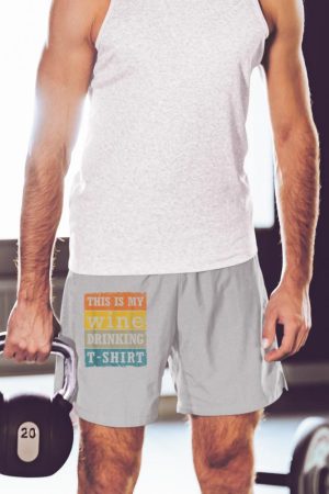 This Is My Wine Drinking T-Shirt Vintage Retro Wine Lover Short