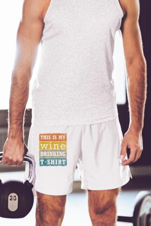 This Is My Wine Drinking T-Shirt Vintage Retro Wine Lover Short