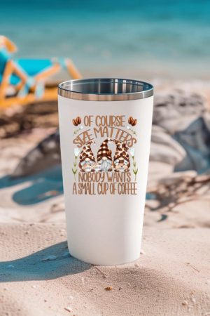 Funny Coffee Lover Quote For Women Who Loves Coffee & Gnomes Tumbler