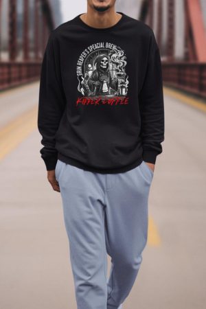 Grim Reaper's Special Brew Killer Coffee Funny Barista Tee Sweatshirt