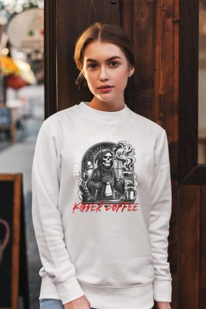 Grim Reaper's Special Brew Killer Coffee Funny Barista Tee Sweatshirt