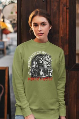 Grim Reaper's Special Brew Killer Coffee Funny Barista Tee Sweatshirt