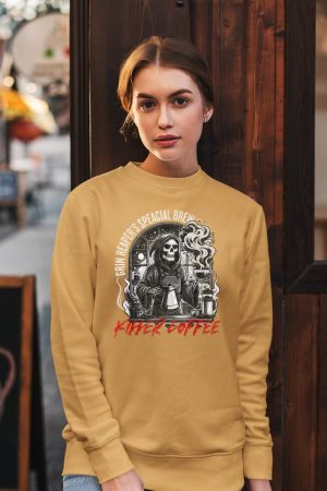 Grim Reaper's Special Brew Killer Coffee Funny Barista Tee Sweatshirt
