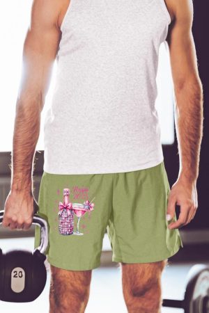 New Years 2025 Pink Champagne Shirt Wine Bottle Disco Balls Short