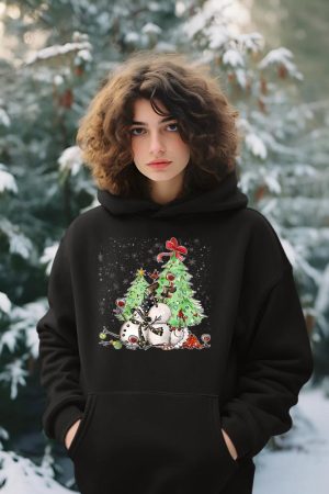 Tipsy Snowman Holiday Season Drinking Wine Snowmen Xmas Men Hoodie