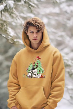 Tipsy Snowman Holiday Season Drinking Wine Snowmen Xmas Men Hoodie