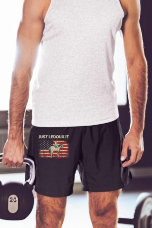 Just Ledoux It Cowboy Whiskey Wine Lover Vintage USA Flag Short