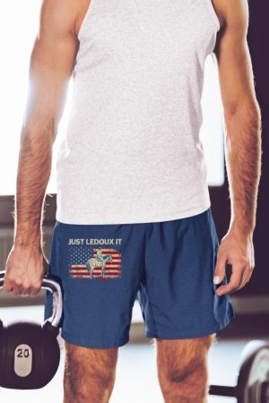 Just Ledoux It Cowboy Whiskey Wine Lover Vintage USA Flag Short
