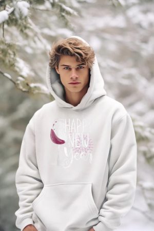 New Year Party Wine Glass Happy New Year New Years Eve Hoodie