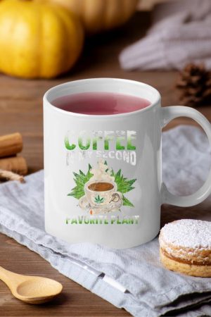 Cannabis Coffee Marijuana 420 Humor Caffeine Pot Weed Mug