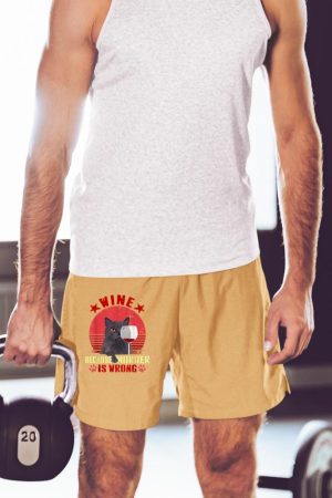 Funny Humor Cat Lover Men Women Reading and Drinking Wine Short