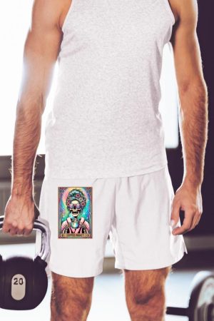 The Coffee Addict Tarot Card Skeleton Coffee Drinker Short