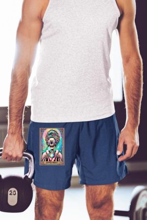 The Coffee Addict Tarot Card Skeleton Coffee Drinker Short