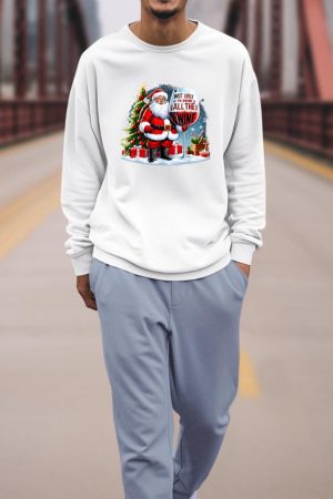 Xmas Santa Wine Lovers Most Likely To Drink All The Wine Sweatshirt