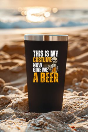 This Is My Costume Now Give Me A Beer - Halloween Design Tumbler