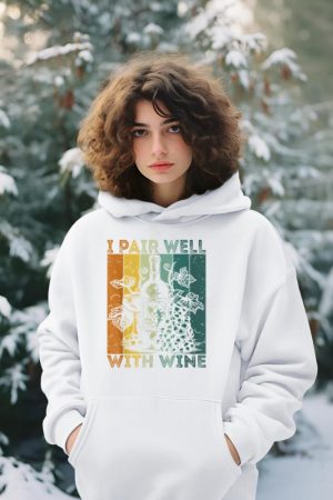 I Pair Well With Wine Tasting Drinking Wine Taster Hoodie
