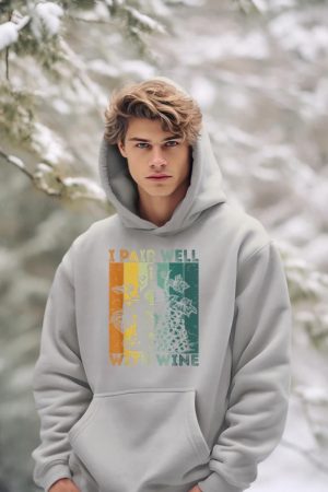 I Pair Well With Wine Tasting Drinking Wine Taster Hoodie