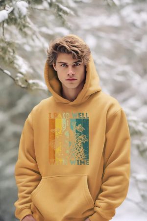 I Pair Well With Wine Tasting Drinking Wine Taster Hoodie