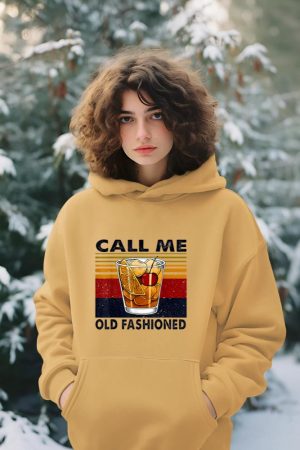 Funny Wine Call Me Old Fashioned Vintage Gift Hoodie