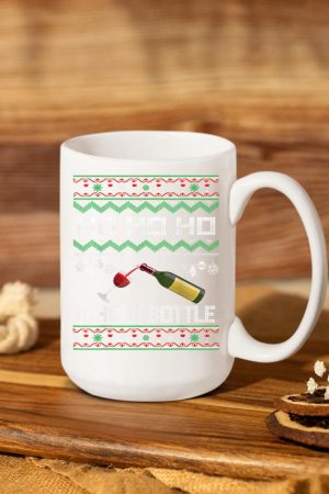 Wine Ugly Christmas Sweater Funny Alcohol Xmas Sweater Gift Mug