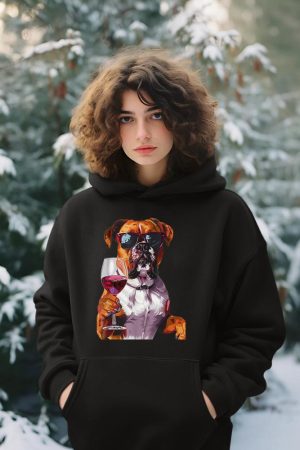 Boxer Wine Hoodie