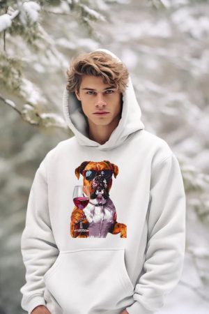 Boxer Wine Hoodie