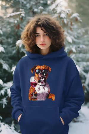 Boxer Wine Hoodie
