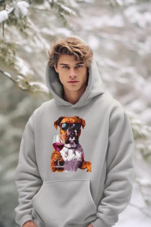 Boxer Wine Hoodie