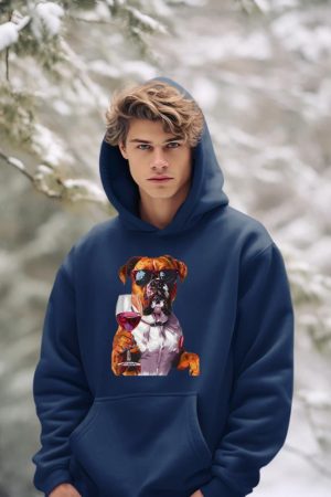 Boxer Wine Hoodie