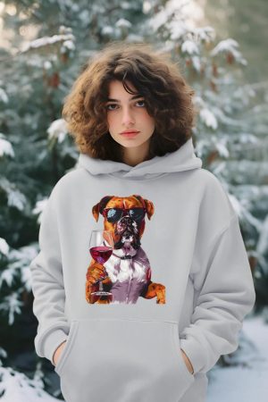 Boxer Wine Hoodie