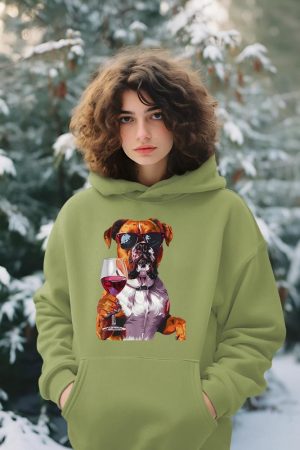 Boxer Wine Hoodie