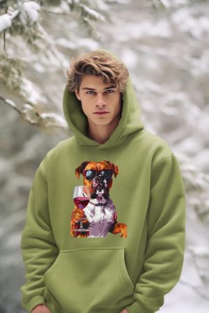 Boxer Wine Hoodie