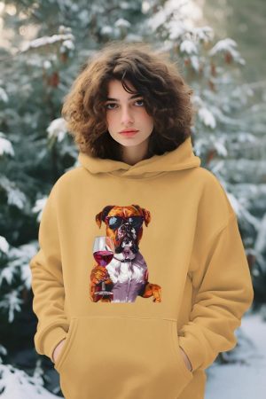 Boxer Wine Hoodie
