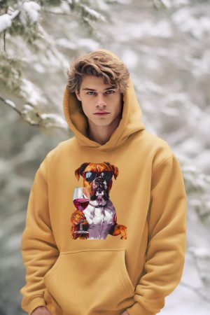 Boxer Wine Hoodie
