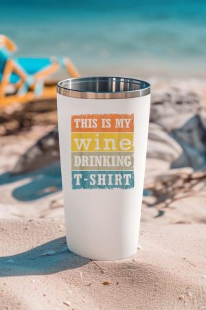 This Is My Wine Drinking T-Shirt Vintage Retro Wine Lover Tumbler