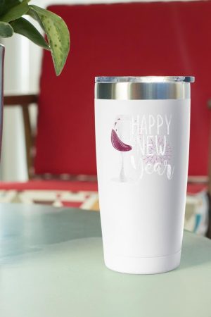 New Year Party Wine Glass Happy New Year New Years Eve Tumbler