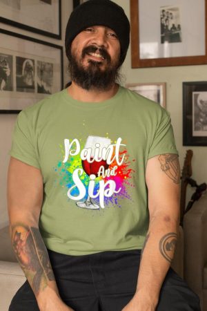 Wine Lover Drinkers Graphic Paint and Sip Party Drinking T-Shirt