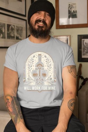 Will Work For Wine Lover Designs T-Shirt