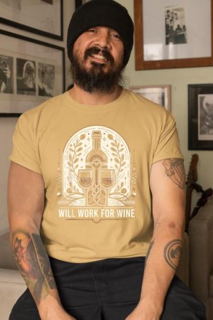 Will Work For Wine Lover Designs T-Shirt