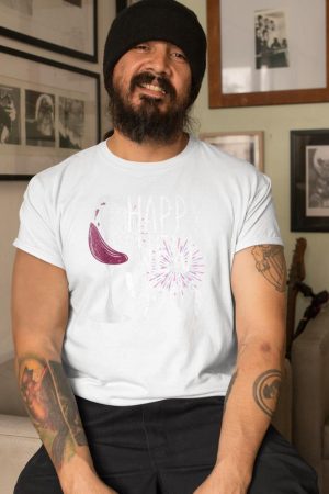 New Year Party Wine Glass Happy New Year New Years Eve T-Shirt