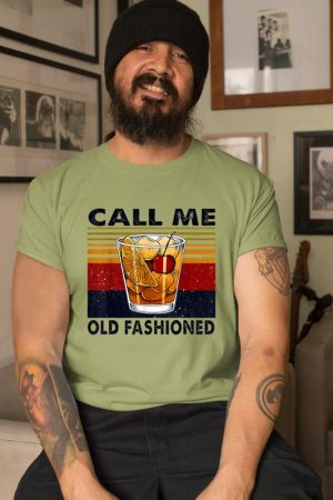 Funny Wine Call Me Old Fashioned Vintage Gift T-Shirt