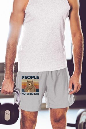 People Not A Big Fan Bear Drinking Coffee Short