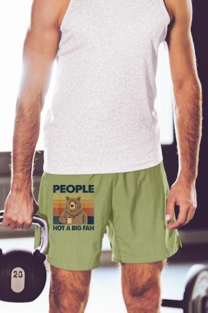People Not A Big Fan Bear Drinking Coffee Short