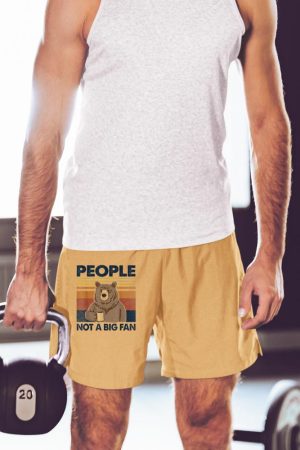 People Not A Big Fan Bear Drinking Coffee Short