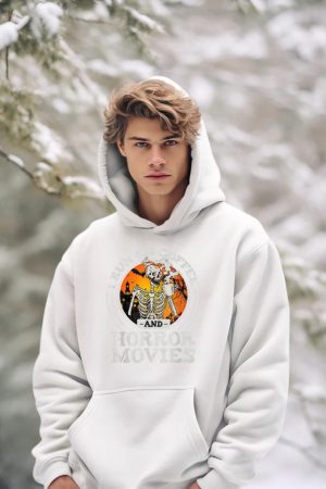 I Run on Coffee and Horror Movies Hoodie