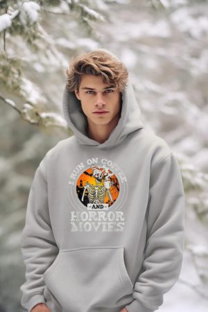 I Run on Coffee and Horror Movies Hoodie